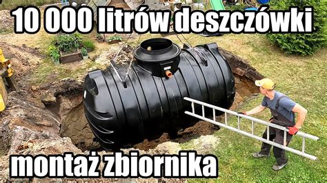 zbiornik .com|Zbiornik na deszczówkę 10 000l pojemności. Montaż  .